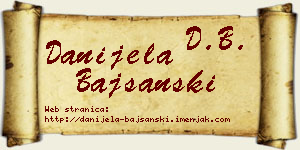Danijela Bajšanski vizit kartica